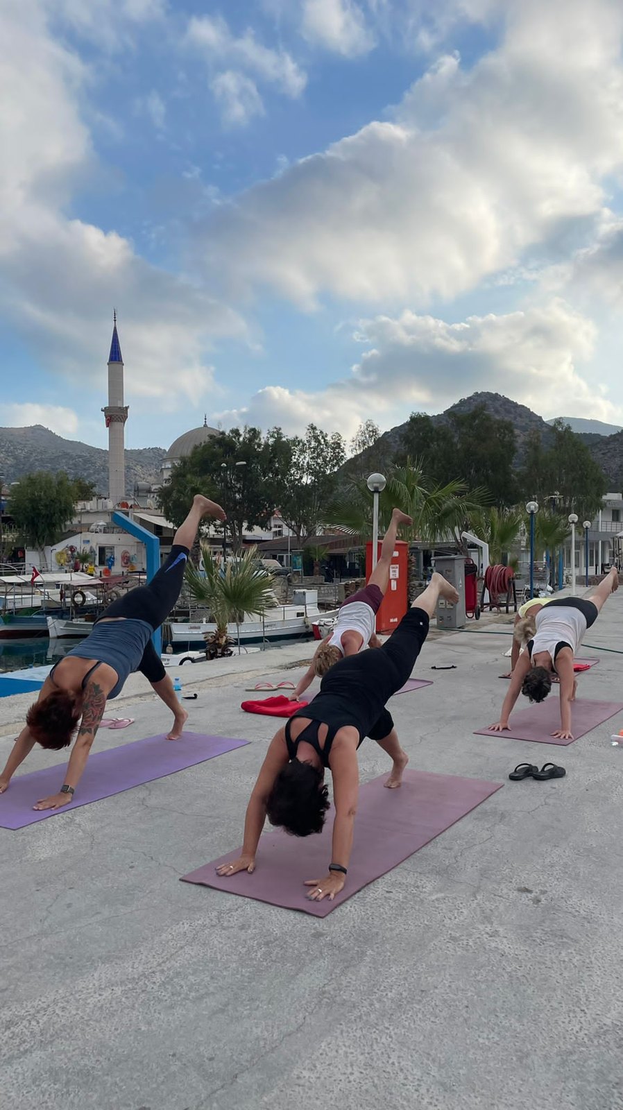 Yoga in de haven